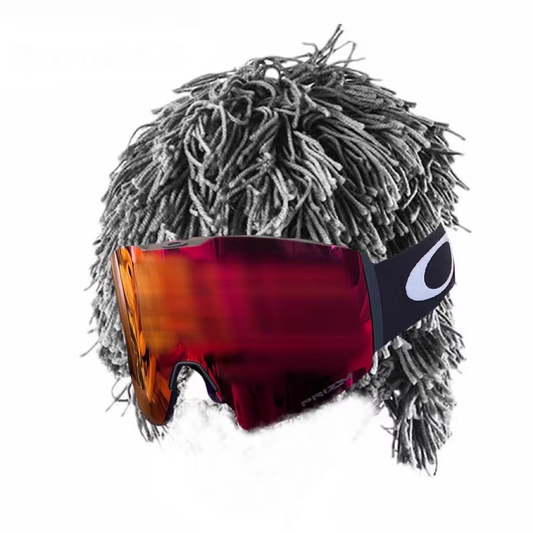 Powder Mop – Wild &amp; Playful Snowboard Helmet Cover